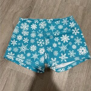 Born Primitive Teal Snowflake Women's Athletic Shorts
